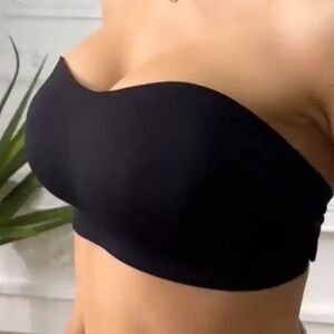 Black Strapless Bandeau Bra NEW size M